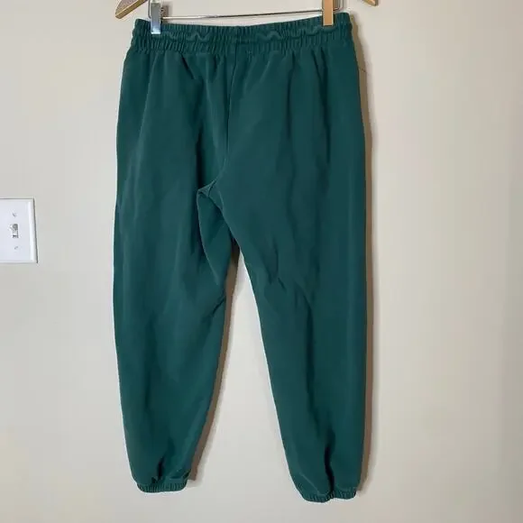 ZYIA ACTIVE Pine Green Relaxation Cinched Ankle Drawstring Sweatpants Size Large - Picture 6 of 8